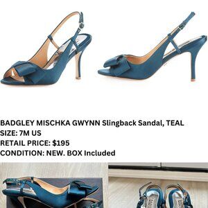 BADGLEY MISCHKA GWYNN Slingback Sandal Teal